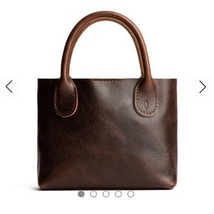 Portland Leather Raindrop Crossbody Bag in Coldbrew